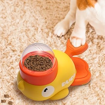Little Yellow Duck Interactive Puzzle Pet Feeder