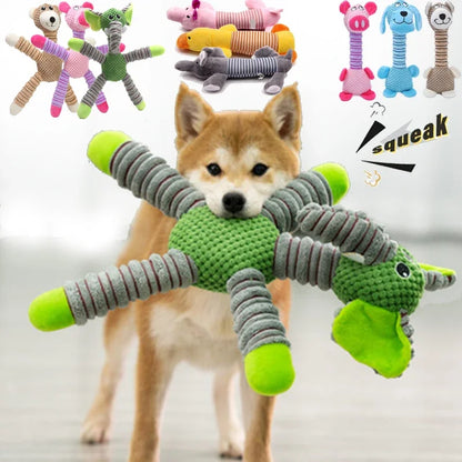 Indestructible Plush Squeaky Dog Chew Toy