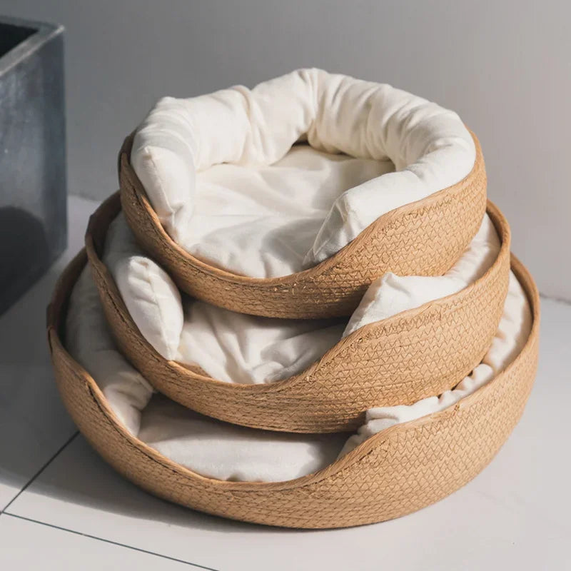 Four Season Cozy Nest Pet Bed with Removable Cushion
