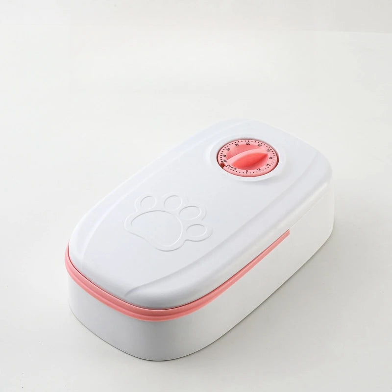 Automatic Timed Pet Feeder with Dual Food Bowls