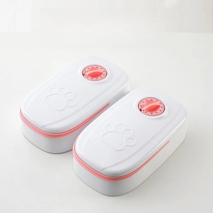 Automatic Timed Pet Feeder with Dual Food Bowls