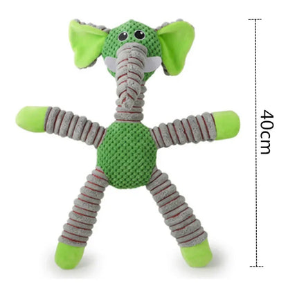Indestructible Plush Squeaky Dog Chew Toy
