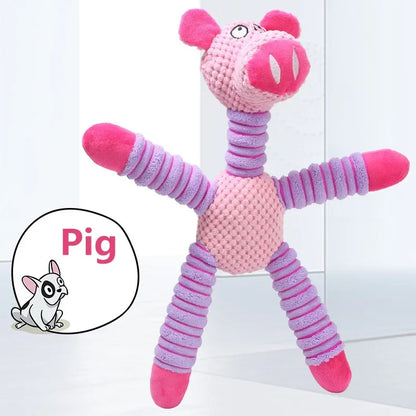 Indestructible Plush Squeaky Dog Chew Toy