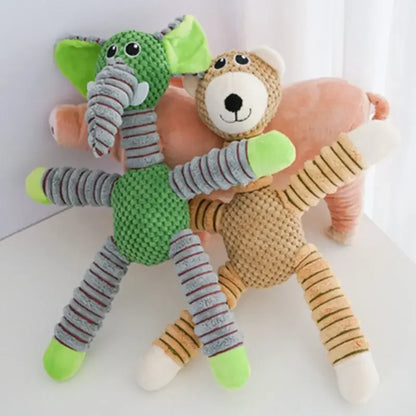 Indestructible Plush Squeaky Dog Chew Toy