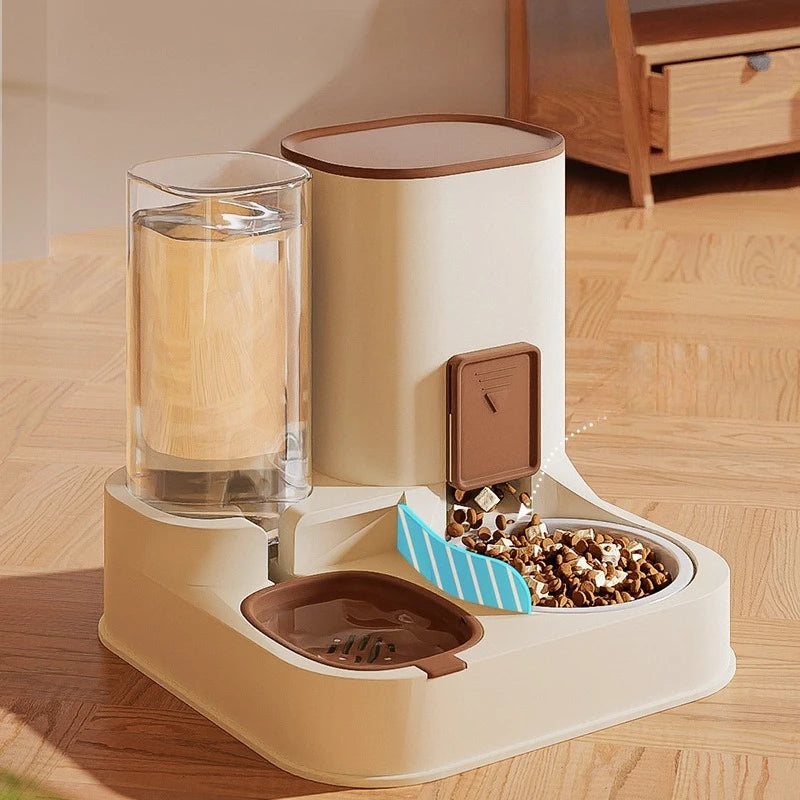 All-in-One Pet Food & Water Feeding Station