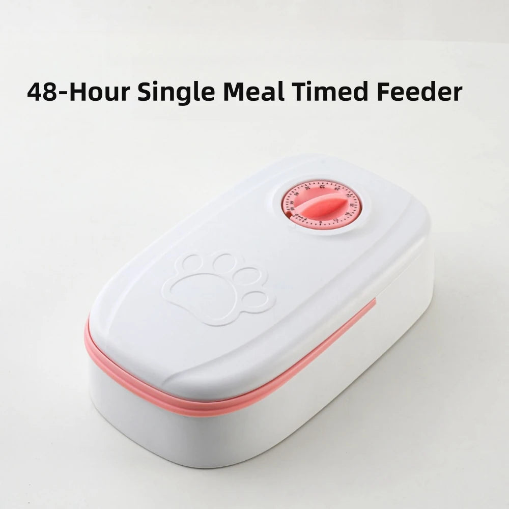 Automatic Timed Pet Feeder with Dual Food Bowls