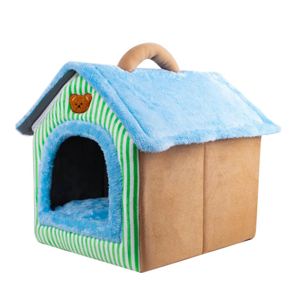 Foldable Pet House Removable Washable Cat & Dog Bed
