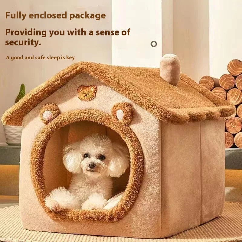 All Season Dog House Style Pet Bed