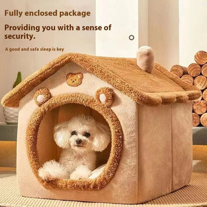 All Season Dog House Style Pet Bed