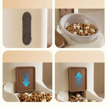 All-in-One Pet Food & Water Feeding Station