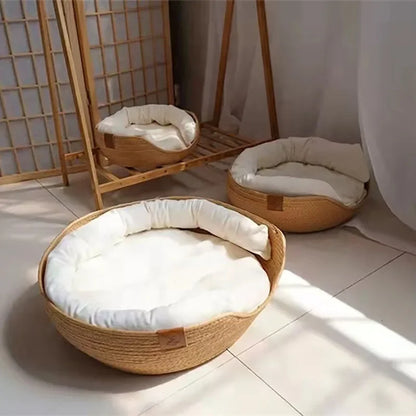 Four Season Cozy Nest Pet Bed with Removable Cushion