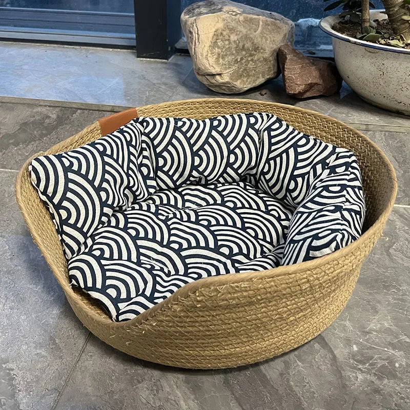 Four Season Cozy Nest Pet Bed with Removable Cushion