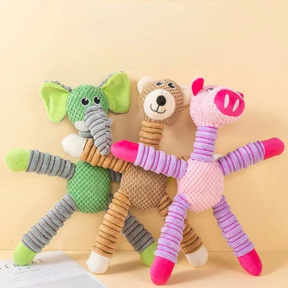 Indestructible Plush Squeaky Dog Chew Toy