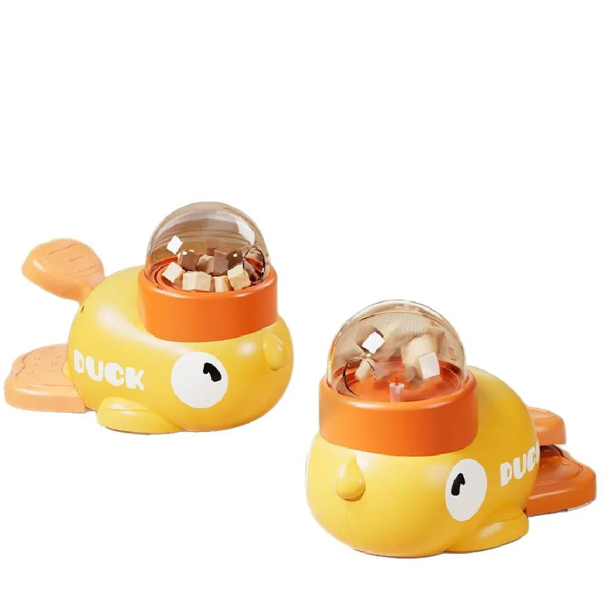 Little Yellow Duck Interactive Puzzle Pet Feeder